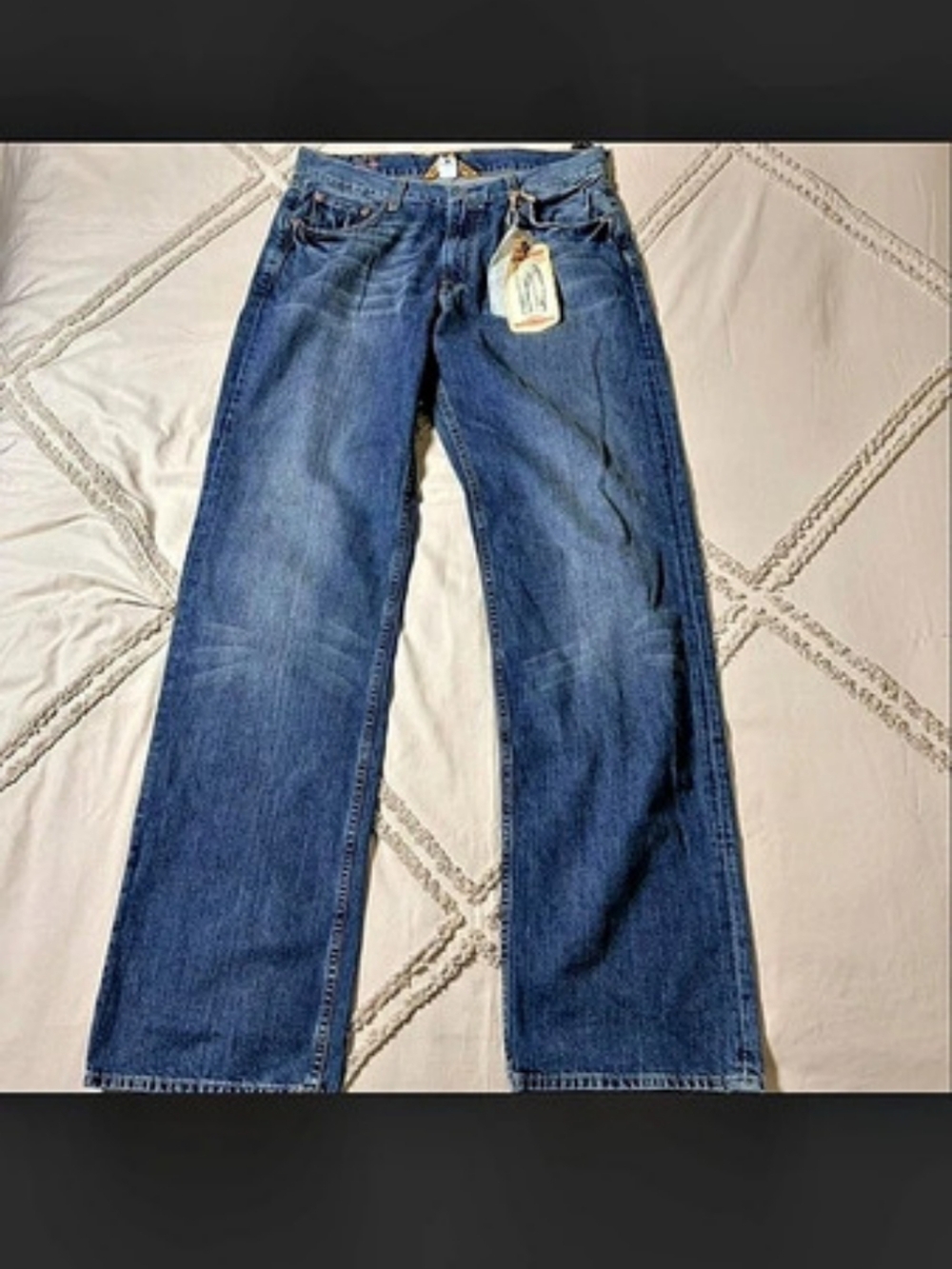 Lucky Brand 361 Vintage Straight Jeans Blue Waist 34